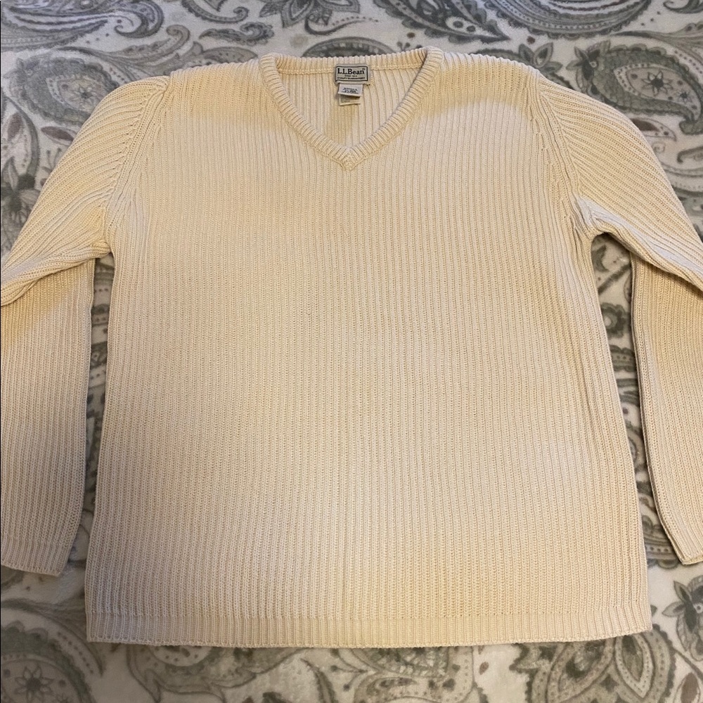 L.L. Bean 100% cotton sweater.
